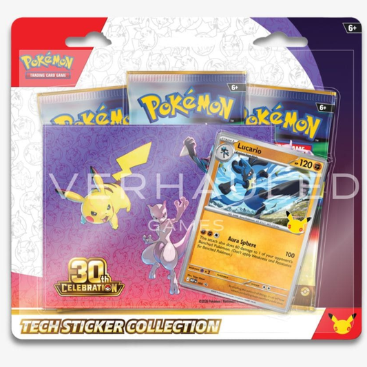Pokemon TCG 30th Celebration Tech Sticker Collection packaging