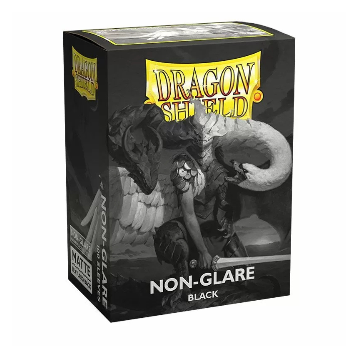 Dragon Shield: Black - Non-Glare Sleeves - Standard Size (100 Count)