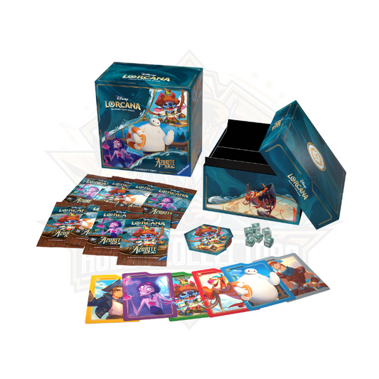 Disney Lorcana Illumineer’s Trove Azurite Sea Series 6 box contents