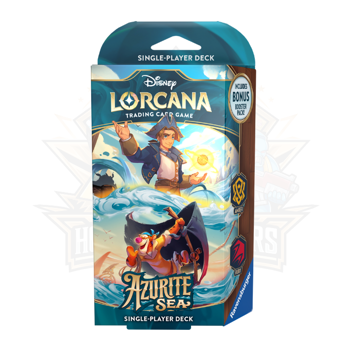 Disney Lorcana Azurite Sea single-player trading card game deck with illustrated characters