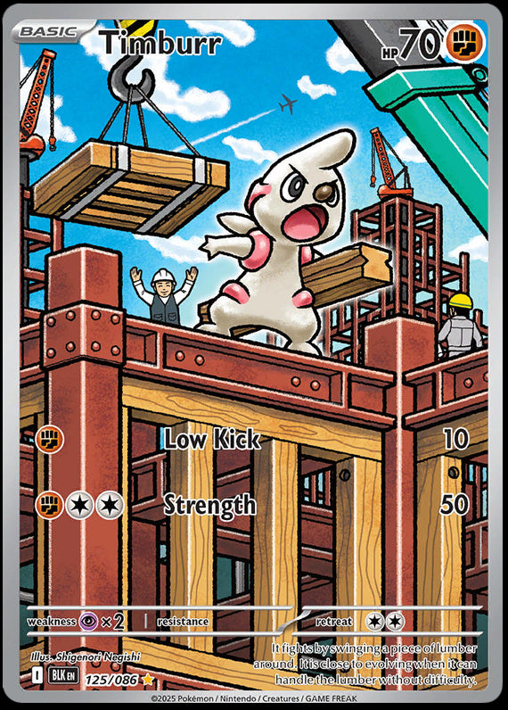 Image of Timburr Black Bolt (BLK) #125