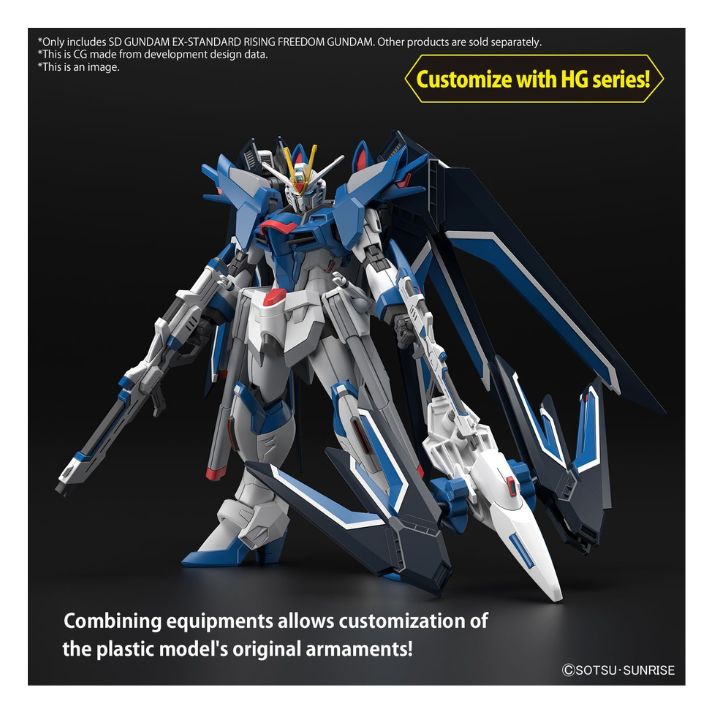 Bandai Gundam SD Ex-Standard Rising Freedom Gundam Gunpla Model Kit