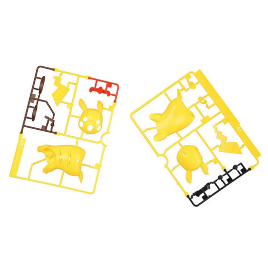 Bandai Pokémon Model Kit Quick!! 03 Pikachu Battle Pose – snap-fit assembly, molded colors, articulated tail, 75mm tall