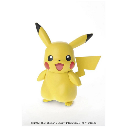 Bandai 15-piece Pikachu Pokémon Model Kit – snap-fit, 75 mm tall Pikachu figure