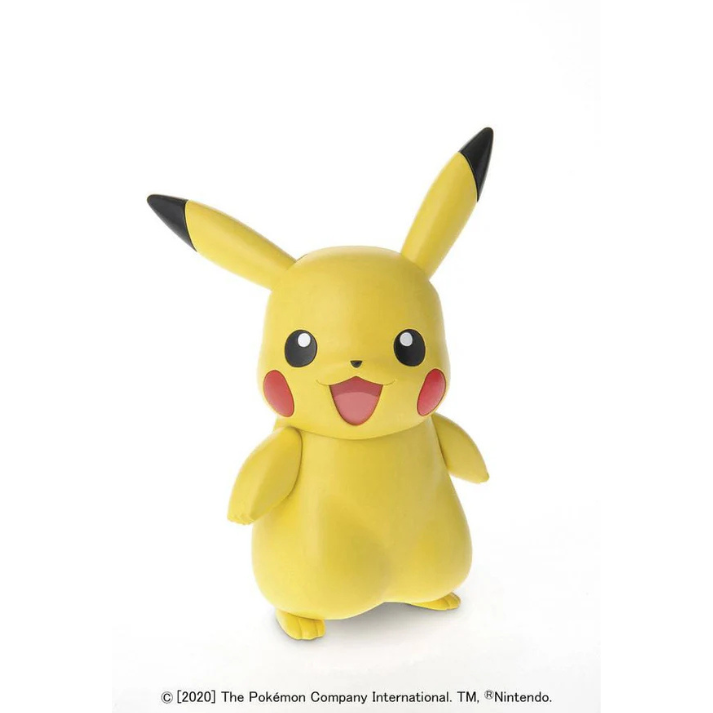 Bandai 15-piece Pikachu Pokémon Model Kit – snap-fit, 75 mm tall Pikachu figure