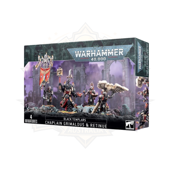 Black Templars: Chaplain Grimaldus & Retinue