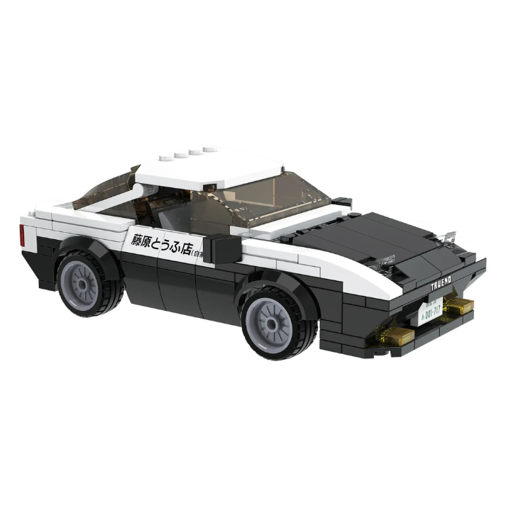 CaDA Initial D Toyota AE86 Trueno brick model kit – 1:24 scale, 280-piece replica of Takumi Fujiwara’s drift car