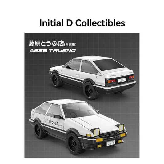CaDA Initial D Takumi Fujiwara AE86 Trueno 1:35 scale pull-back brick model (C55018W)