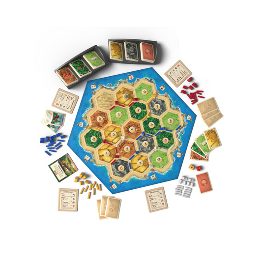 CATAN (6th Edition) board game box – strategic trading and settlement game for 3–4 players