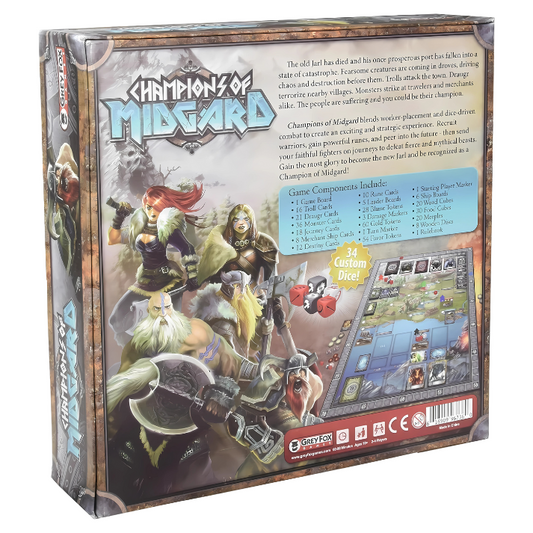 Champions of Midgard Board Game back