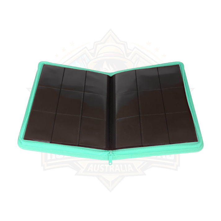 Collector's Series 9 Pocket Zip Trading Card Binder - TURQUOISE