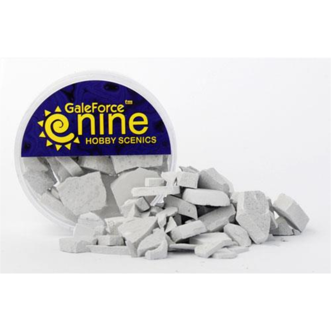 Gale Force Nine Hobby Round Concrete Rubble Mix container