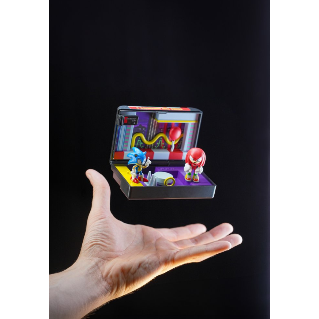 Console Heroes Sonic the Hedgehog 3 Collectible Diorama featuring Sonic in dynamic action pose with vibrant Sega design.