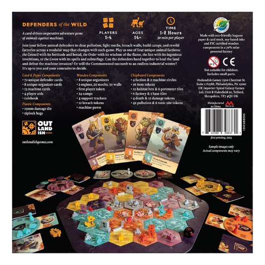 Defenders of the Wild bard game