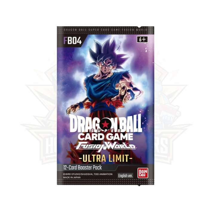 Dragon Ball Super Card Game Fusion World Ultra Limit FB04 booster pack featuring anime character