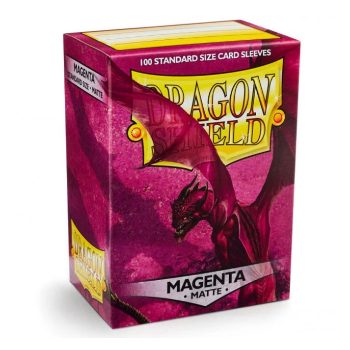 Dragon Shield: Magenta - Matte Sleeves - Standard Size (100 Count)