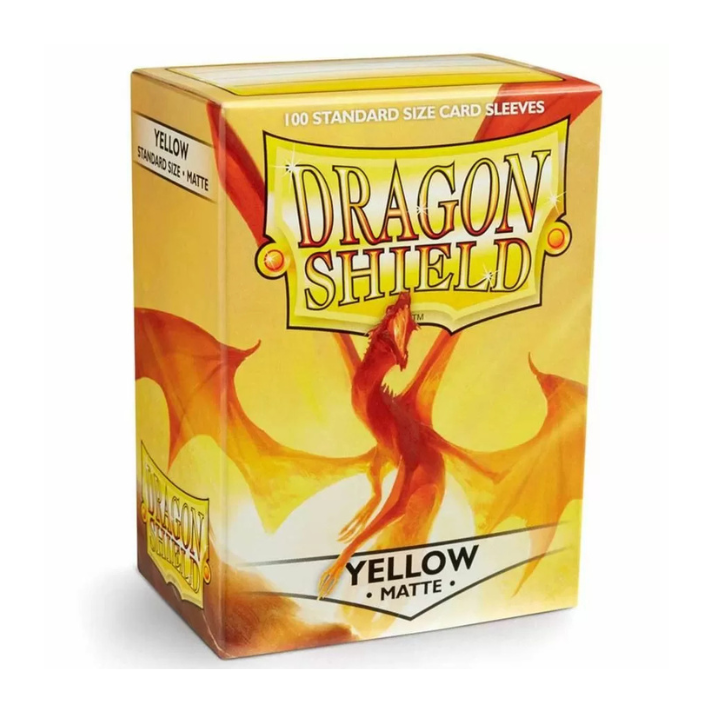 Dragon Shield: Yellow - Matte Sleeves - Standard Size (100 Count)