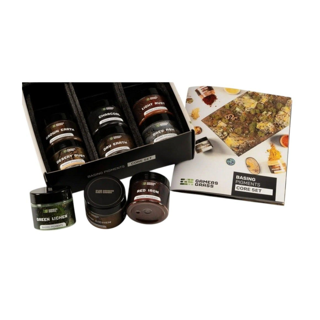 Gamers Grass Basing Pigments Core Set – weathering pigments for miniature basing