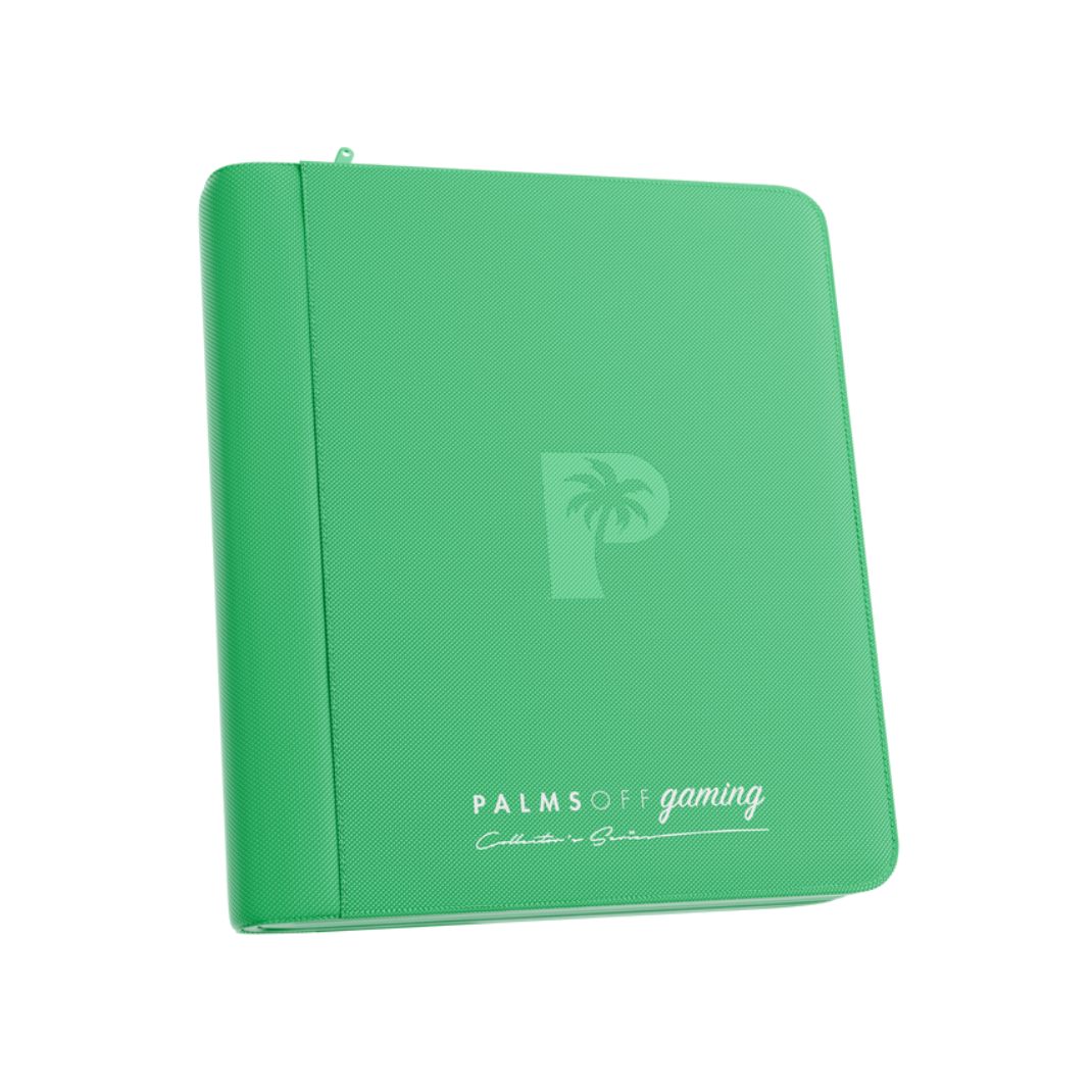 Palms Off Gaming Collector’s Series 4-Pocket Top Loader Zip Binder (Black, Blue, Pink, Purple, Red, Turquoise, Yellow, Green)