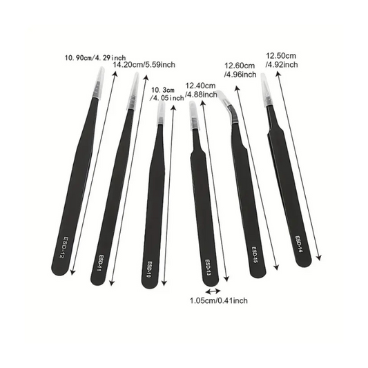 Hobby Tools - 6 Piece Tweezers Set (6)