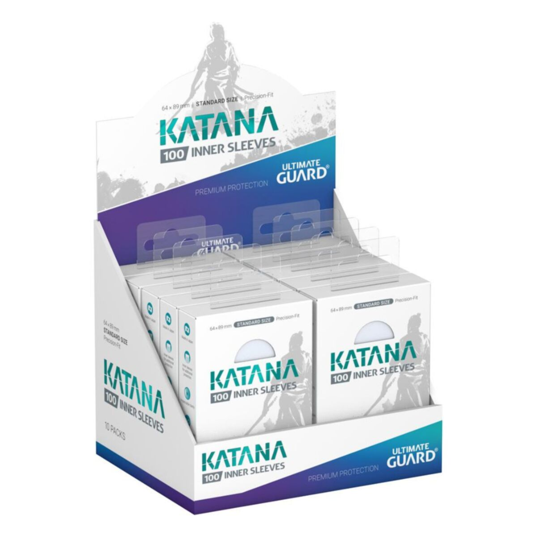 Ultimate Guard Katana Precise-Fit Inner Sleeves Transparent pack front
