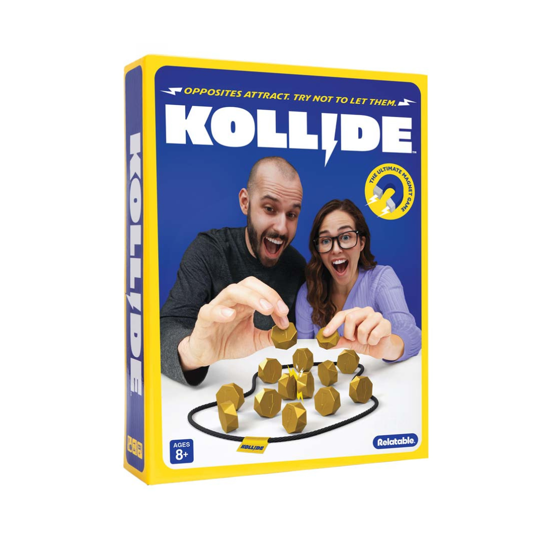 Kollide magnetic head to head challenge game packaging