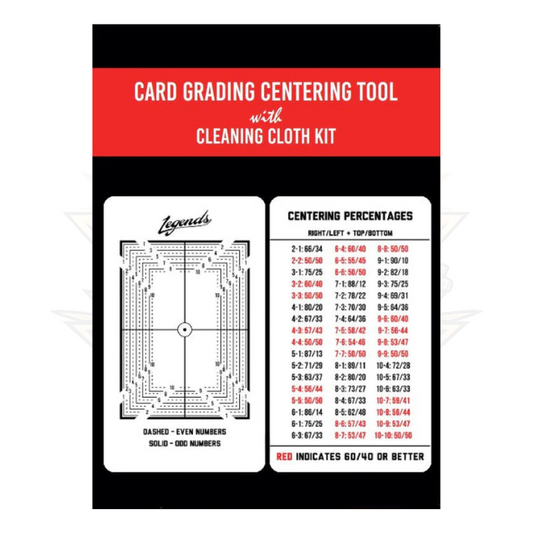 Legends Card Grading Centering Tool with Cleaning Cloth