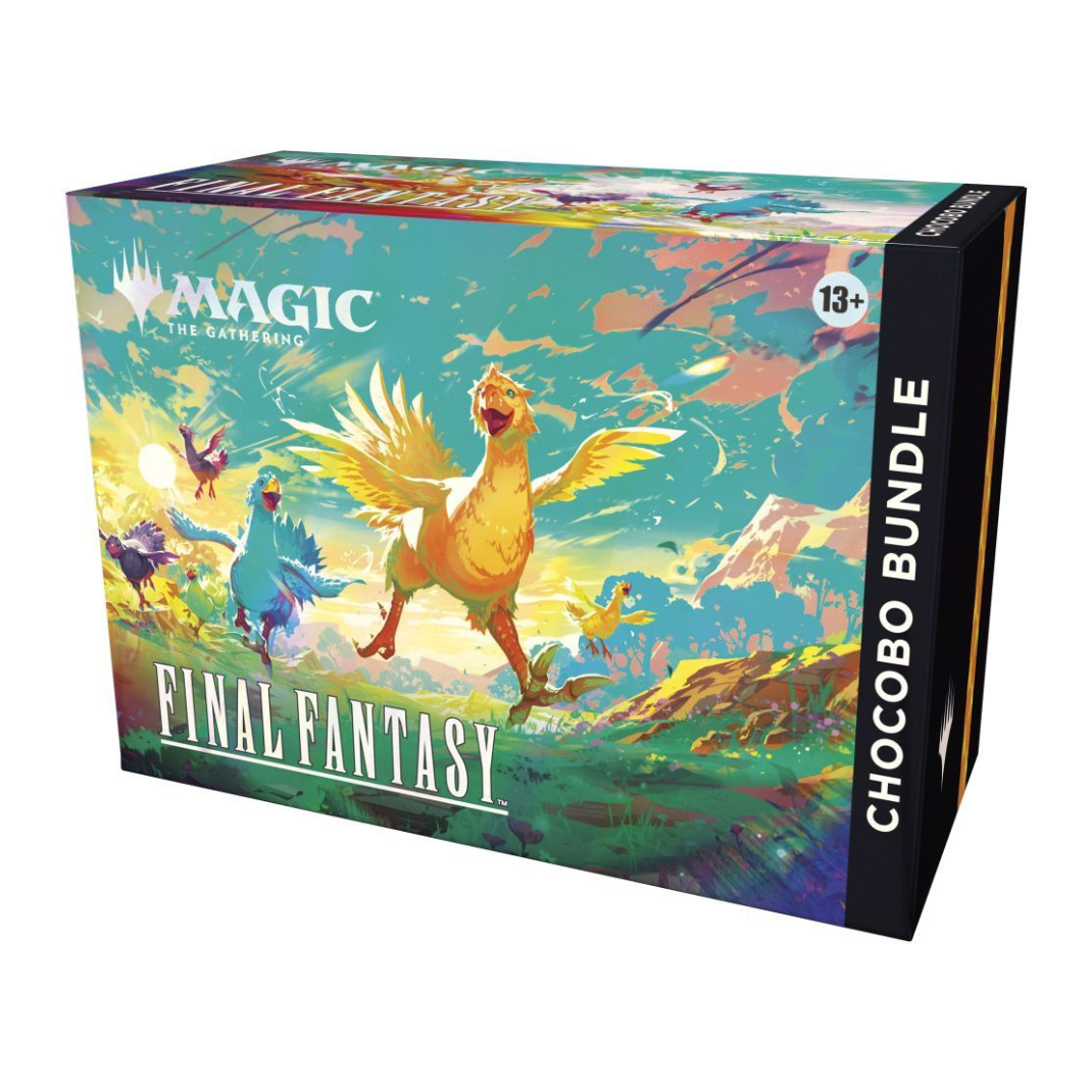 Magic: The Gathering FINAL FANTASY Chocobo Bundle Box with Play Boosters and accessories.