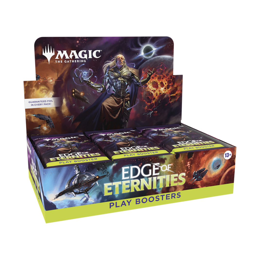 Magic: The Gathering Edge of Eternities Play Booster Box – Includes 30 Play Boosters with foils, rares, and token cards.