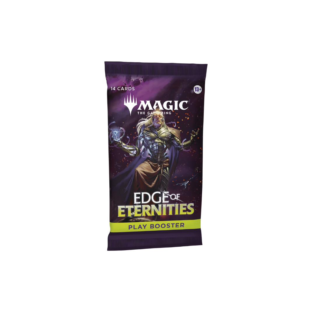 Magic the Gathering 'Edge of Eternities' play booster pack on a white background