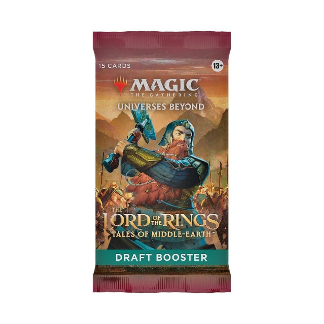 Lord of the Rings: Tales of Middle-earth Draft Booster Pack – Magic The Gathering 15-card draft pack featuring Tolkien themed art and draft-oriented format