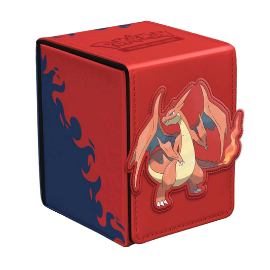 Ultra PRO: Pokémon TCG — Mega Charizard Alcove Flip Deck Box | 100 Card Capacity | X or Y
