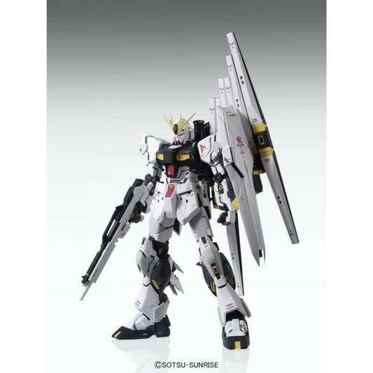 Bandai MG 1/100 RX-93 Nu Gundam Ver Ka Master Grade Char's Counterattack Amuro Ray model kit with 6 Fin Funnels Psycoframe display stand - Hobby Collectors Australia