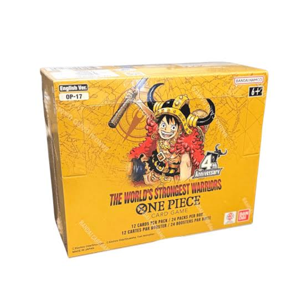 One Piece Card Game The Worlds Strongest Warriors OP-17 booster box packaging