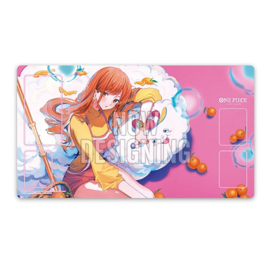 One Piece Card Game Official Playmat – Bandai Card Games Fest 2024–25 Edition, featuring commemorative artwork and promo card