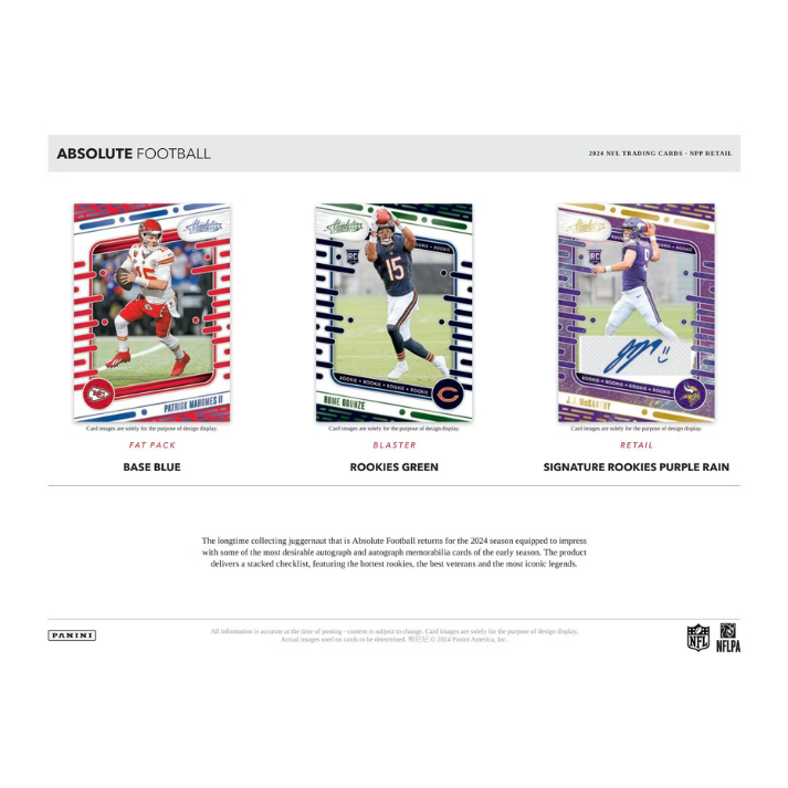 PANINI 2024 Absolute Football NFL Fat Pack
