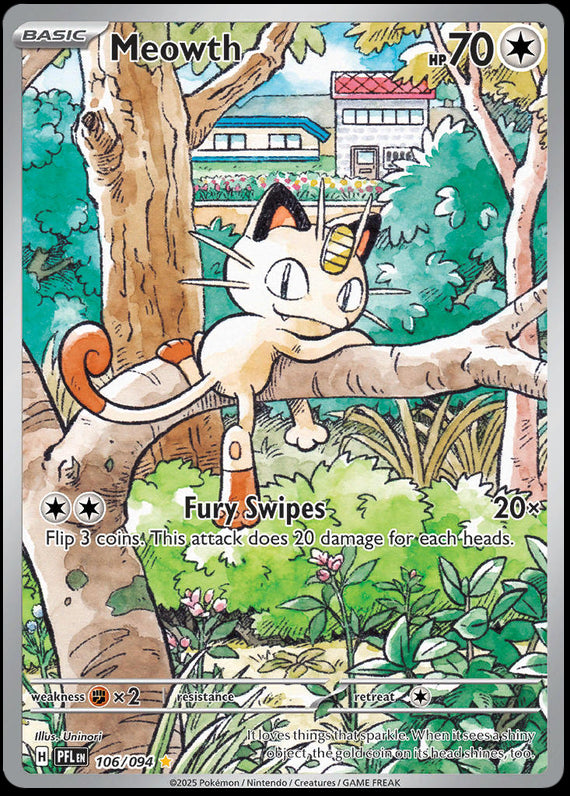 Image of Meowth Phantasmal Flames (PFL) #106