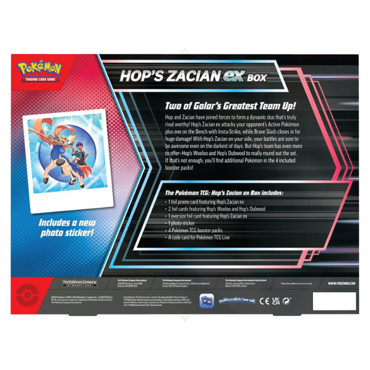 POKÉMON TCG Hop's Zacian ex Box