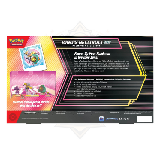 POKÉMON TCG Iono's Bellibolt ex Premium Collection back