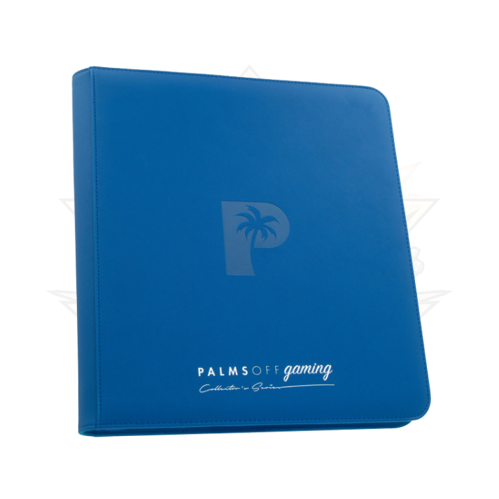 Palms Off Gaming - Collector's Series - 12 Pocket Zip Trading Card Binder (BLUE)