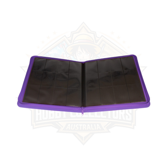 Palms Off Gaming - Collector's Series - 12 Pocket Zip Trading Card Binder (PURPLE)