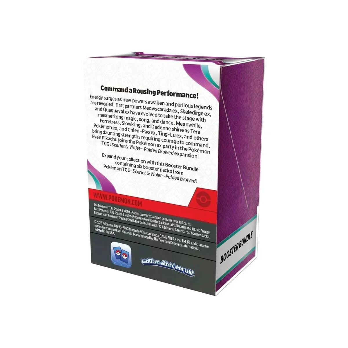 Pokemon Scarlet & Violet Paldea Evolved Booster Bundle box with text and branding