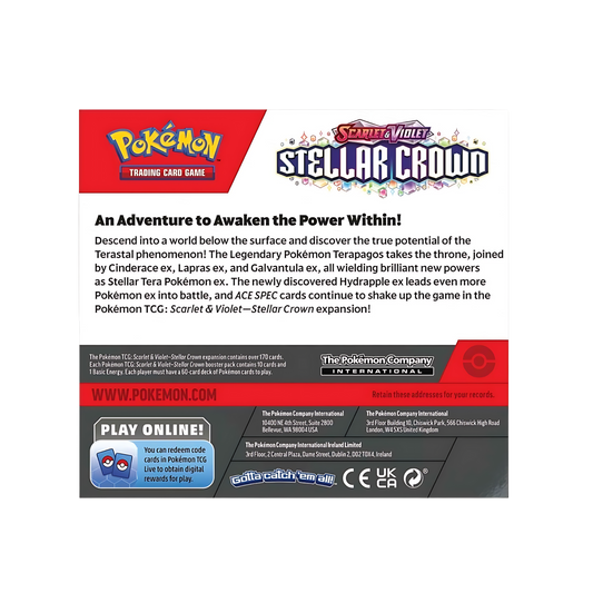Pokémon TCG - Scarlet & Violet Stellar Crown - Booster Box