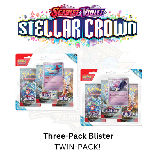 Pokémon TCG - Scarlet & Violet Stellar Crown - Three-Booster Blister