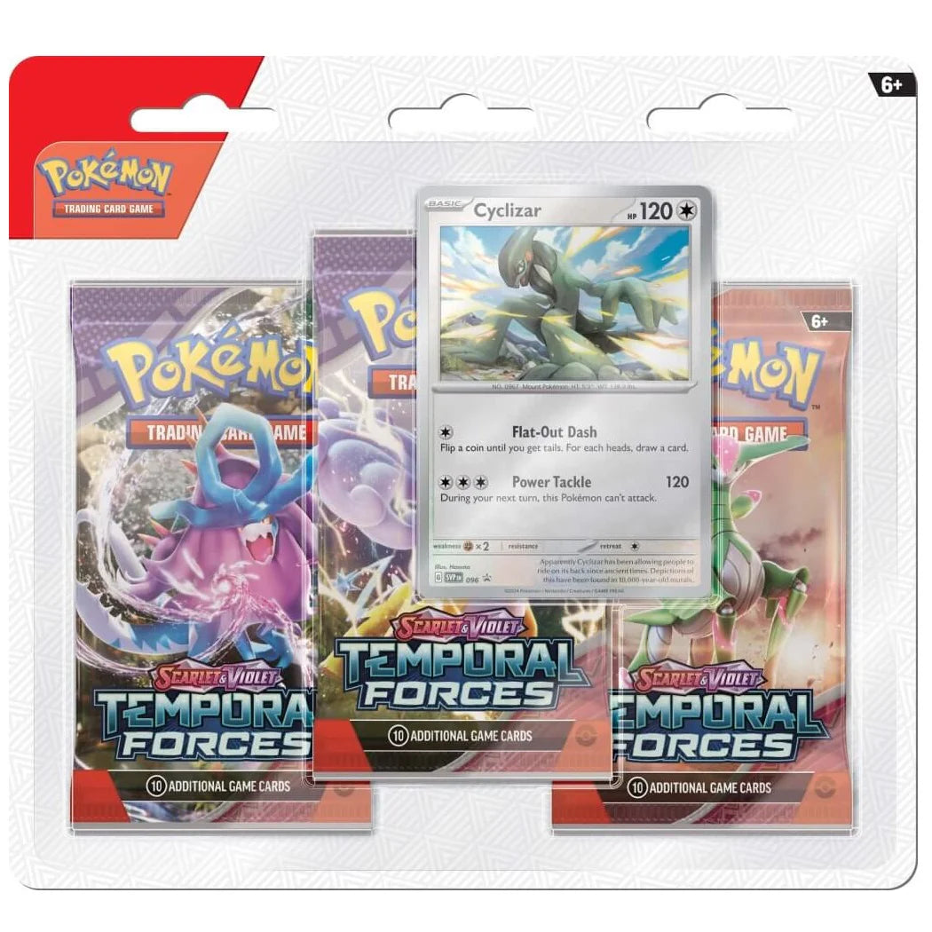 Pokémon TCG - Scarlet & Violet Temporal Forces - Three-Booster Blister