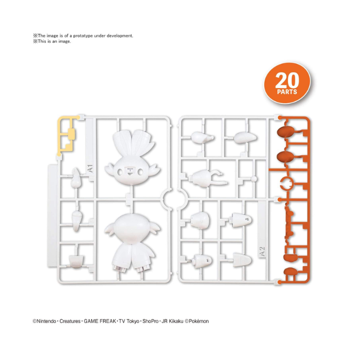 Bandai Pokémon Model Kit Quick!! 05 Scorbunny G5061572 snap-fit figure with 20 easy parts