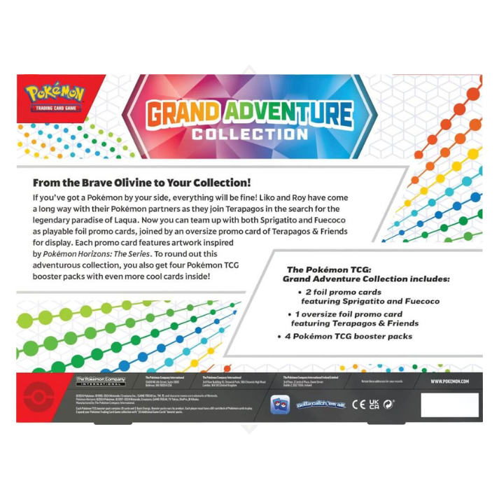 Pokémon TCG - Grand Adventure Collection Box back