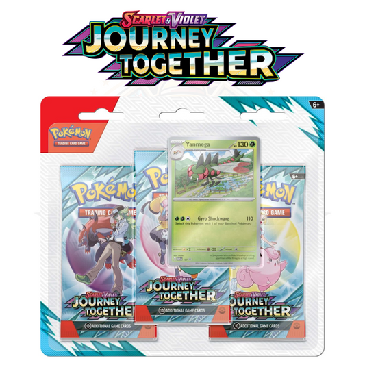 Pokémon TCG - Scarlet & Violet 9 Journey Together Three Booster Blister - Yanmega