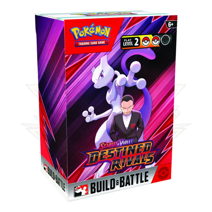 Pokemon Scarlet & Violet Destined Rivals Build & Battle Box with Mewtwo artwork