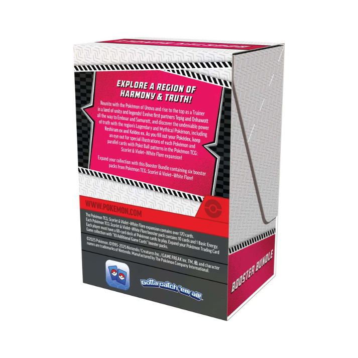 Pokémon TCG Scarlet & Violet—White Flare Booster Bundle – Includes 6 Booster Packs Featuring Fire-Type Legendary Pokémon